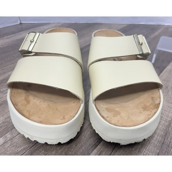 BIRKENSTOCK Almina Papillio Platform Sandals In Ecru Size 42 - Picture 6 of 12